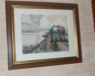 signed print, many more throughout the house