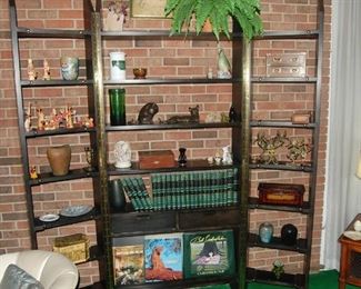 Shelf stays with the house, but filled with treasures