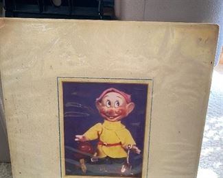 Vintage Seven Dwarf "Dopey" Print