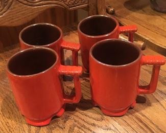 Burnt Orange Frankoma Mugs are Awesome