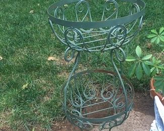 Wrought Iron Vintage Plant Stand