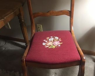 Needlepoint Seat Vintage
