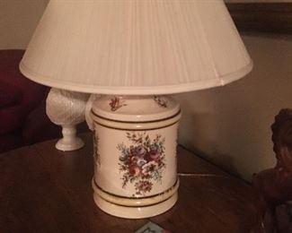 Large Floral Lamp
