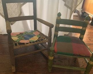ANTIQUE CHILDS CHAIRS