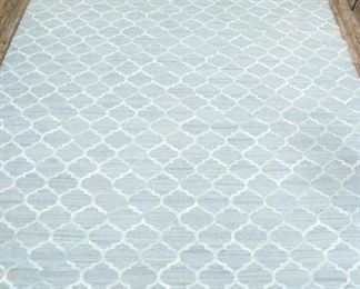 11.5X14.5' Hand Made Natural Hide Ogee Pattern Area Rug