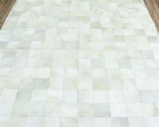 11.5X14.5' Kravet Patchwork Natural Hide Area Rug