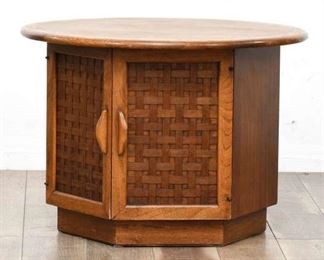 Lane Perception Mid Century End Table Cabinet