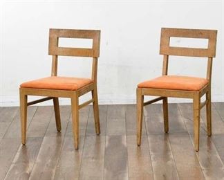 Pair Mid Century Modern Dining Chairs