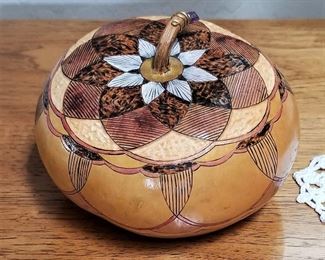 Handmade gourd art