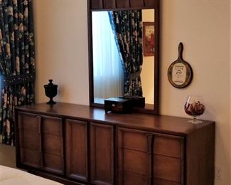 Gorgeous mid-century modern dresser and mirror