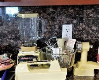 Entire kitchen center...blender, mixer, you name it, it has the attachment. Great for your mid-century modern kitchen.