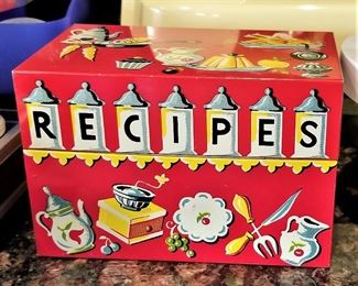 Vintage recipe box