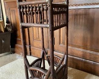 Antique stick and ball umbrella stand