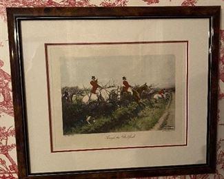 "Through the .....brush???" framed print