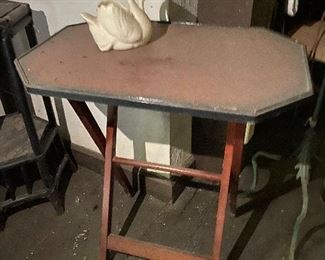 Antique folding tray table (several throughout the house)