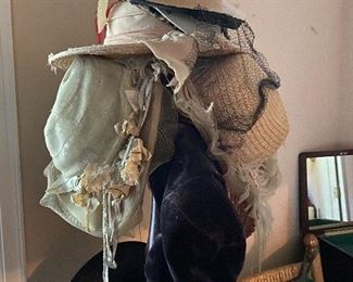 Vintage, antique hats