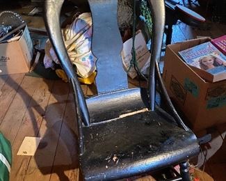 Very cool primitive antique rocker