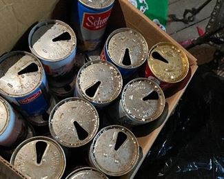 Vintage Schmidt metal pull tab beer cans