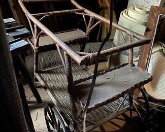 Antique tea cart (not shown - wood tray)