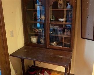 Antique desk/display cabinet
