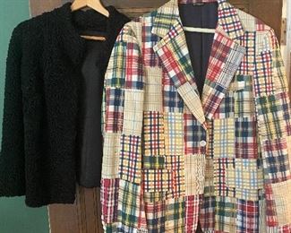 Men's jacket, women's fur coat