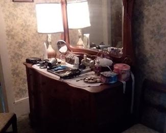 Oak Dresser with Mirror (1 of 3 Pieces)