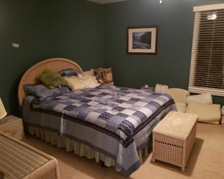 Beautiful wicker bedroom set