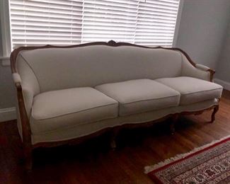 Re-upholstered vintage sofa 