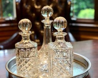 Crystal decanters 