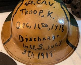 		#40	WWI US Steel Helmet dated 1918-1919	 $150.00 		