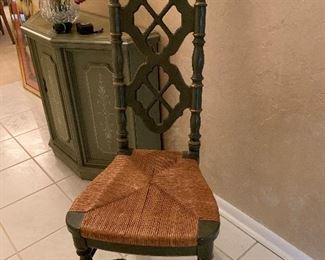 	#45	Chair with rush seat	 $20.00 		