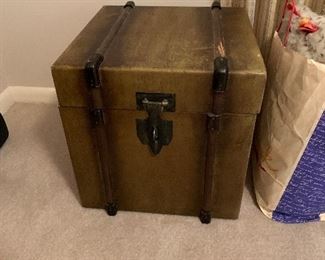 #67 Wooden box. As is - loose hinge. 18" $30.00