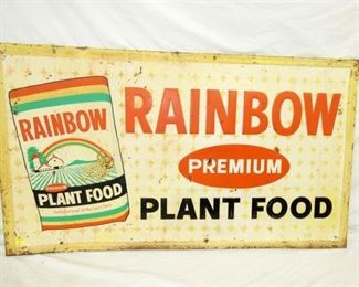 56X32 RAINBOW PLANT FOOD SIGN 