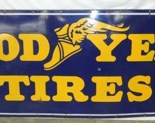90X34 PORC. GOODYEAR TIRES SIGN 