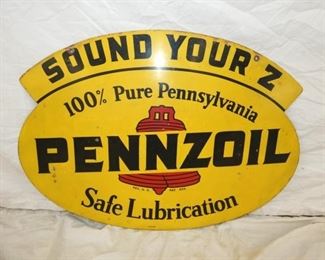 PENNZOIL SINGLE SIDED SIGN 
