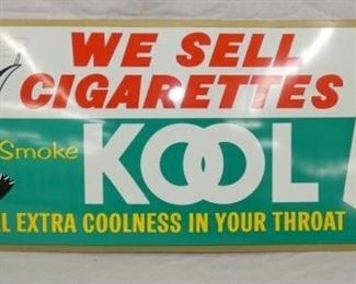 30X12 KOOL CIGARETTES SIGN 