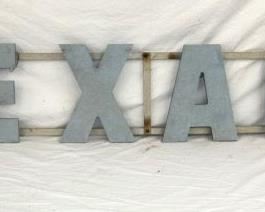 14X87 FRAME TEXACO LETTERS 