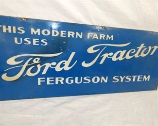 VIEW 2 CLOSEUP FORD TRACTOR SIGN 