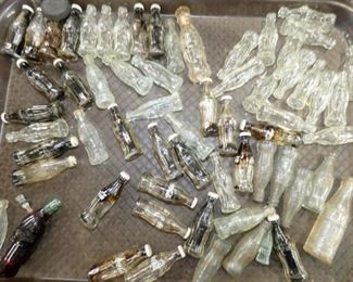 MINI GLASS COCA COLA BOTTLES 