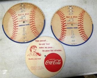 1940'S-50'S BALL FAME COKE SCHEDUALS
