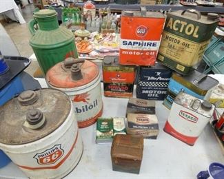 GULF, PHILLIPS,MOBIL, OTHER CANS 