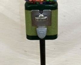 8X43 1CENT GUM BALL MACHINE W/ STAND 