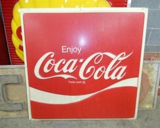 48X48 Coca Cola PLASTIC SIGN 