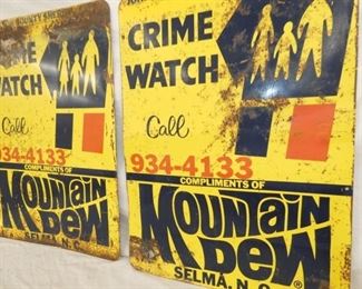 VIEW 2 CLOSEUP CRIME WATCH SIGNS 