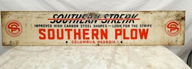 40X8 SOUTHERN PLOW DISPLAY SIGN 