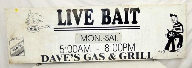 70X22 DAVES GAS & GRILL SIGN 