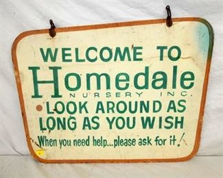 31X22 WOODEN HOMEDALE SIGN 