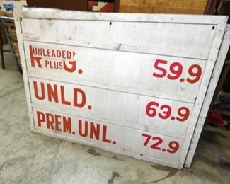 (2) 48X37 WOODEN PRICE SIGNS 