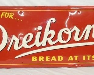 19X55 EMB. DREIKORNS SIGN 