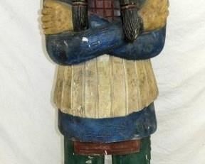 7FT. CARVED WOODEN STORE INDIAN 